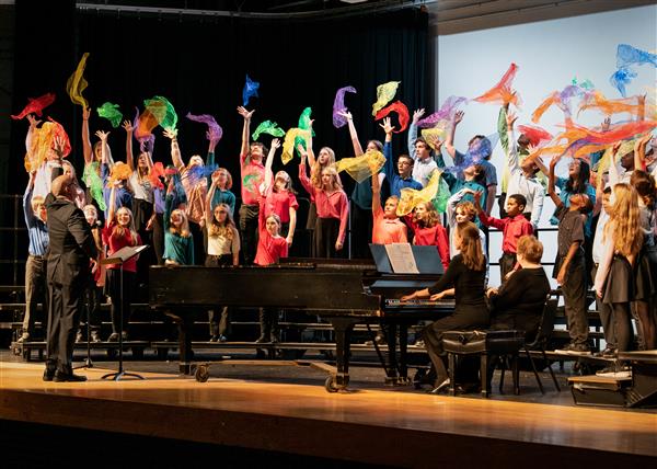 2023 All County Chorus Students Performing